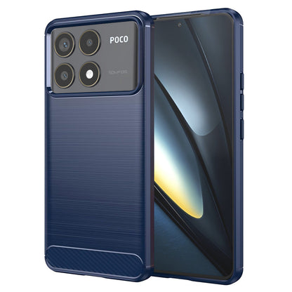 Futrola za Xiaomi Poco F6 Pro, Techsuit, Karbon, Plava