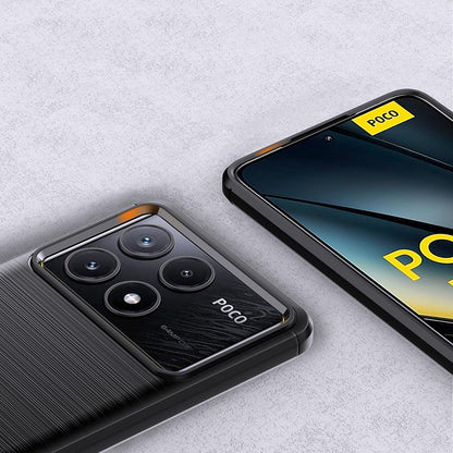 Futrola za Xiaomi Poco F6 Pro, Techsuit, Karbon, Plava