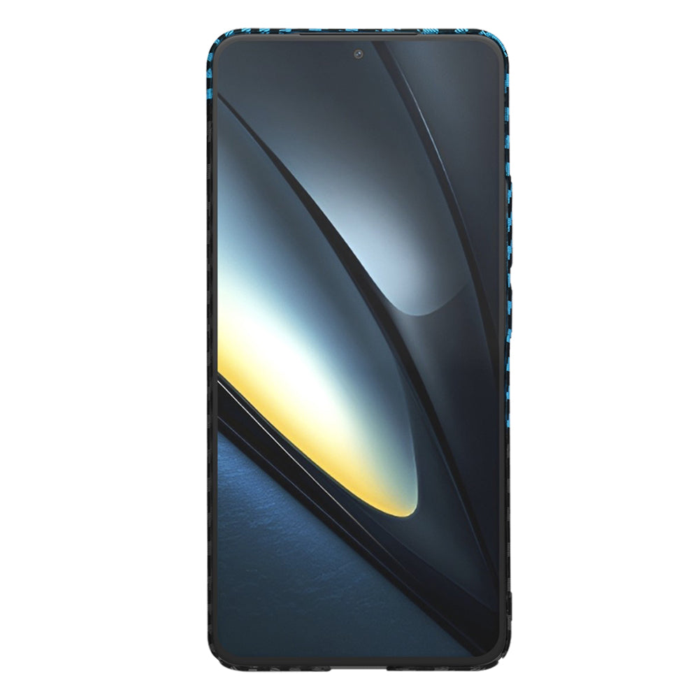 Futrola za Xiaomi Poco F6 Pro, Techsuit, Carbonite FiberShell, Crno Plava