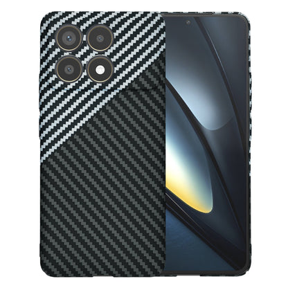 Futrola za Xiaomi Poco F6 Pro, Techsuit, Carbonite FiberShell, Crno Siva
