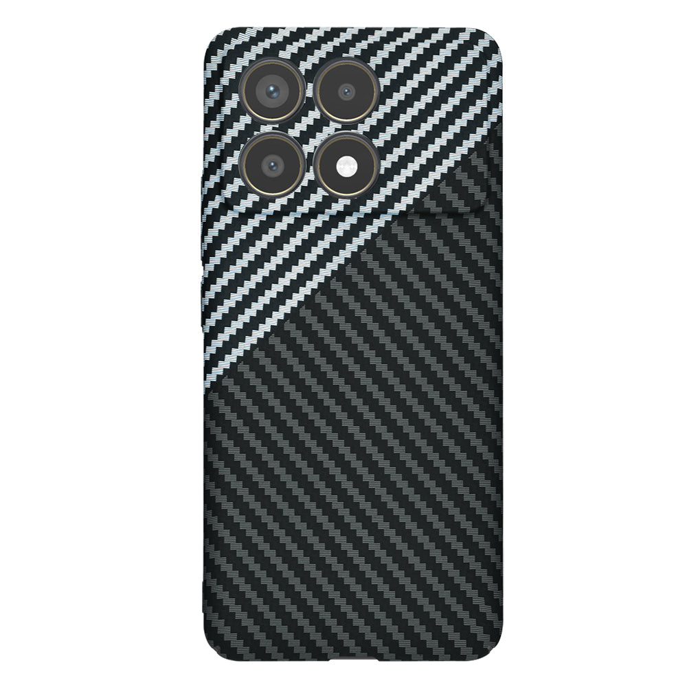 Futrola za Xiaomi Poco F6 Pro, Techsuit, Carbonite FiberShell, Crno Siva