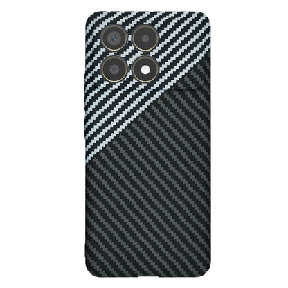 Futrola za Xiaomi Poco F6 Pro, Techsuit, Carbonite FiberShell, Crno Siva