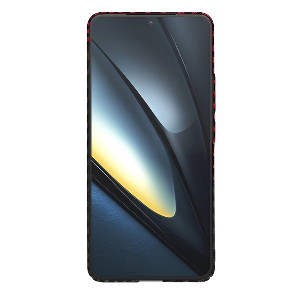 Futrola za Xiaomi Poco F6 Pro, Techsuit, Carbonite FiberShell, Crno Crvena