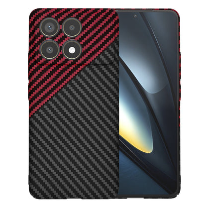 Futrola za Xiaomi Poco F6 Pro, Techsuit, Carbonite FiberShell, Crno Crvena