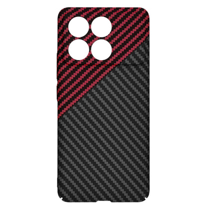 Futrola za Xiaomi Poco F6 Pro, Techsuit, Carbonite FiberShell, Crno Crvena