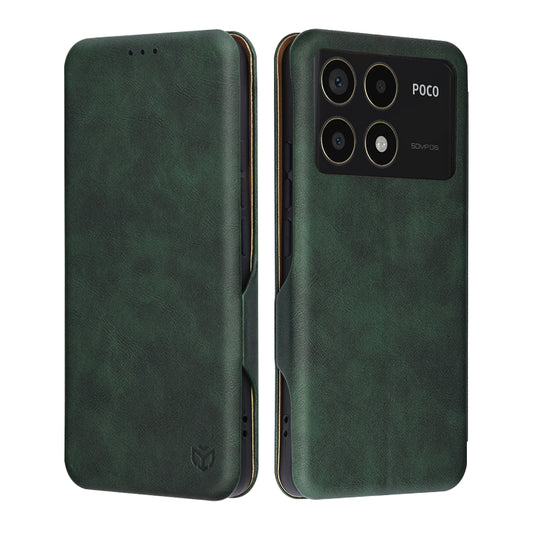 Futrola za Xiaomi Poco F6 Pro, Techsuit, Safe Wallet Plus, Zelena