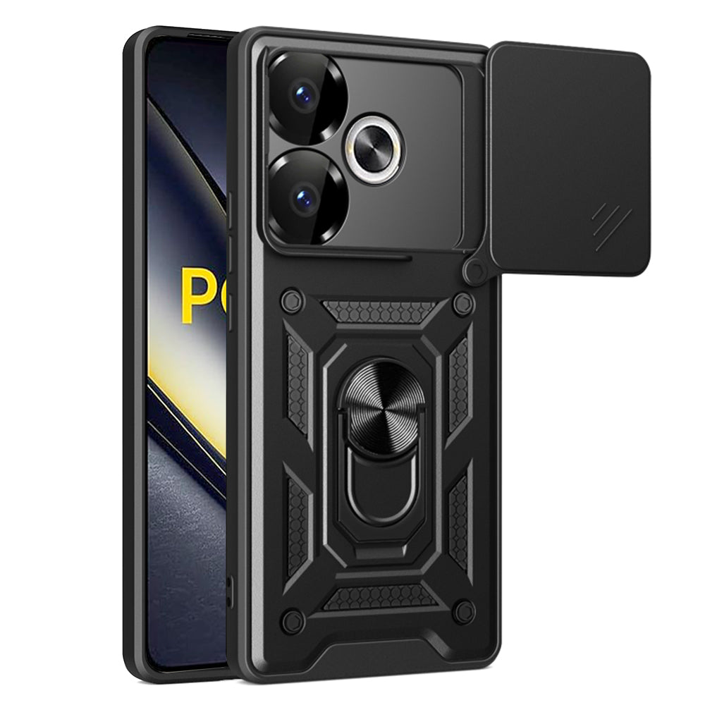 Futrola za Xiaomi Poco F6, Techsuit, CamShield, Crna