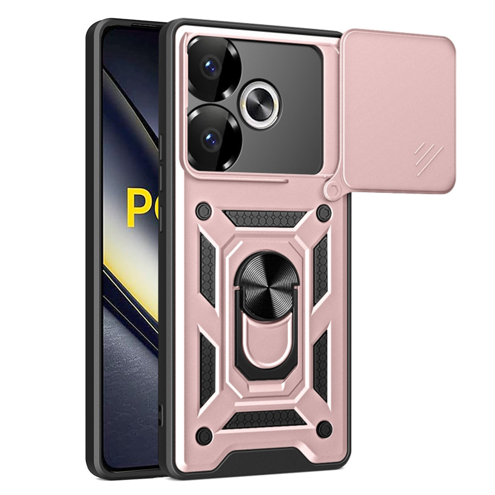 Futrola za Xiaomi Poco F6, Techsuit, CamShield, Roze