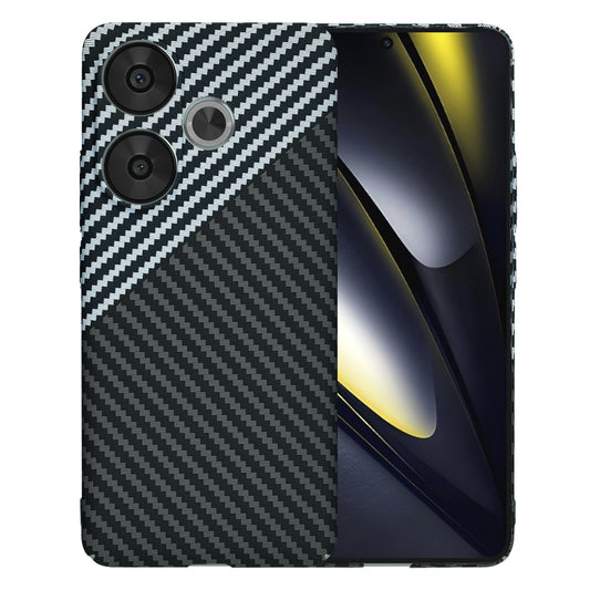 Futrola za Xiaomi Poco F6, Techsuit, Carbonite FiberShell, Crno Siva
