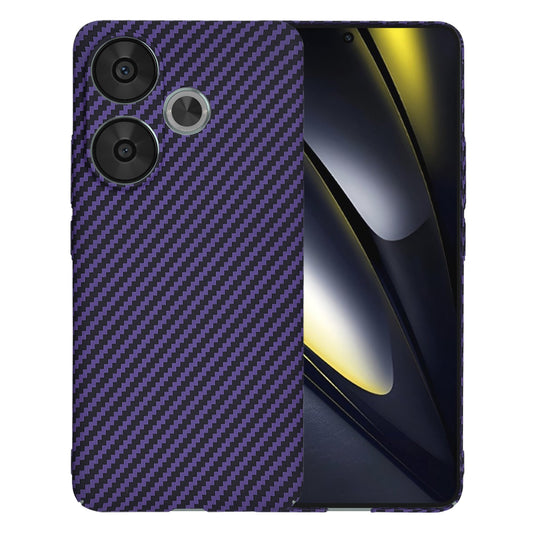 Futrola za Xiaomi Poco F6, Techsuit, Carbonite FiberShell, Ljubičasta