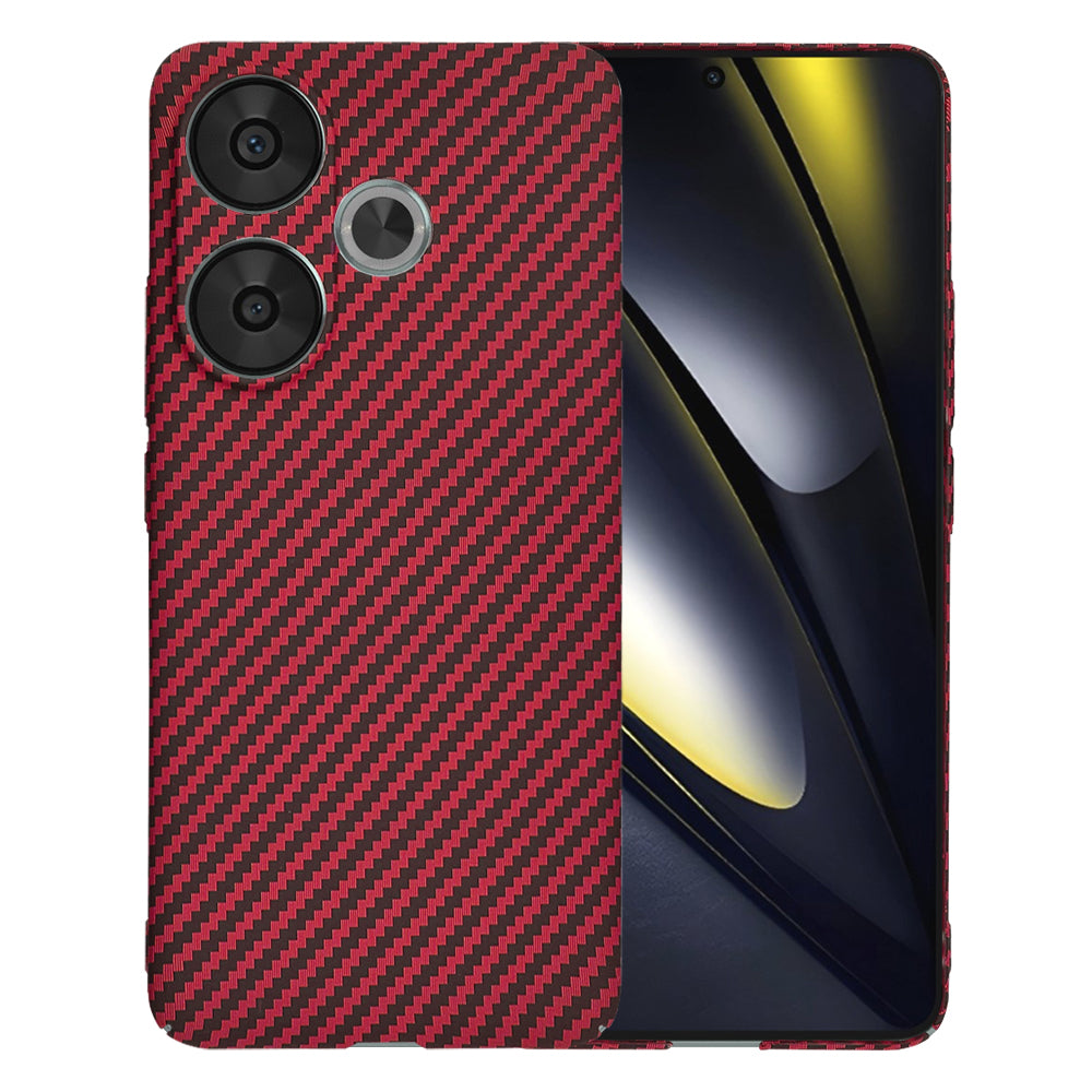 Futrola za Xiaomi Poco F6, Techsuit, Carbonite FiberShell, Crvena