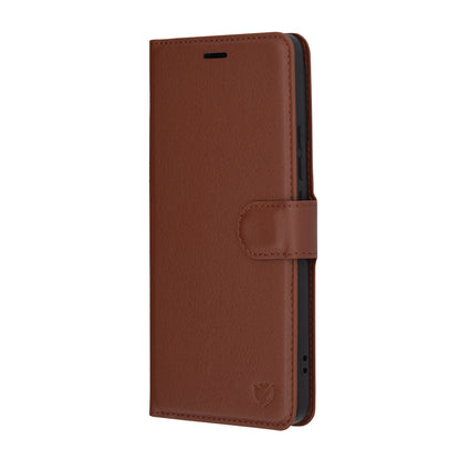 Futrola za Xiaomi Poco F6, Techsuit, Leather Folio, Braon