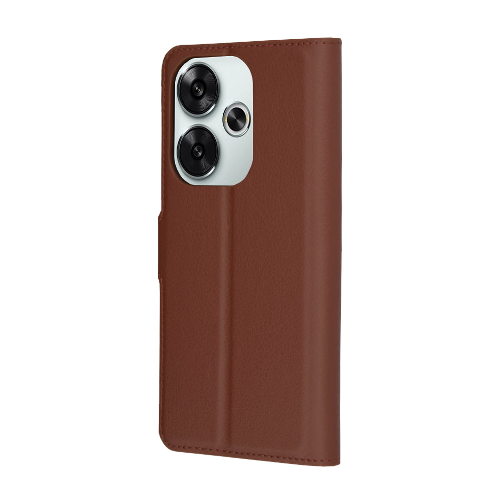 Futrola za Xiaomi Poco F6, Techsuit, Leather Folio, Braon