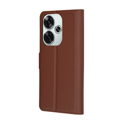 Futrola za Xiaomi Poco F6, Techsuit, Leather Folio, Braon