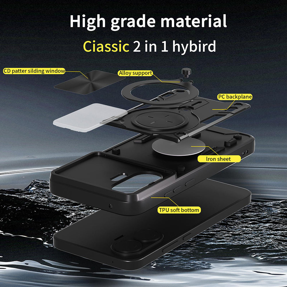 Futrola za Xiaomi Poco F7, Techsuit, CamGuard Pro, Crna