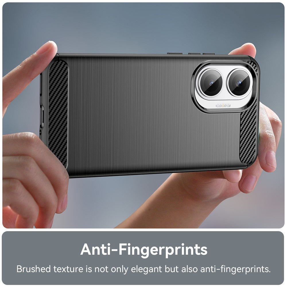 Futrola za Xiaomi Poco F7, Techsuit, Karbon, Crna