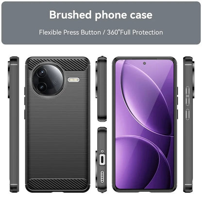 Futrola za Xiaomi Poco F7 Ultra, Techsuit, Karbon, Crna