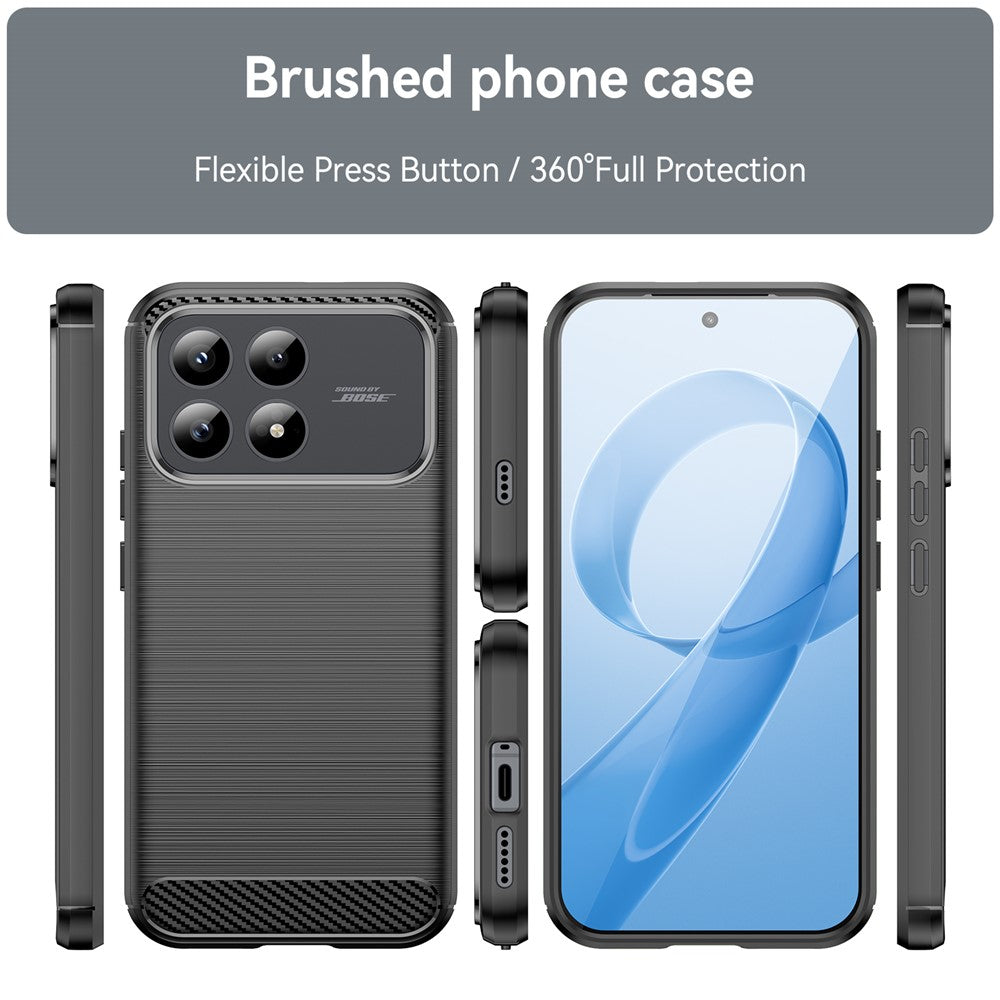 Futrola za Xiaomi Poco F8 Pro, Techsuit, Karbon, Crna