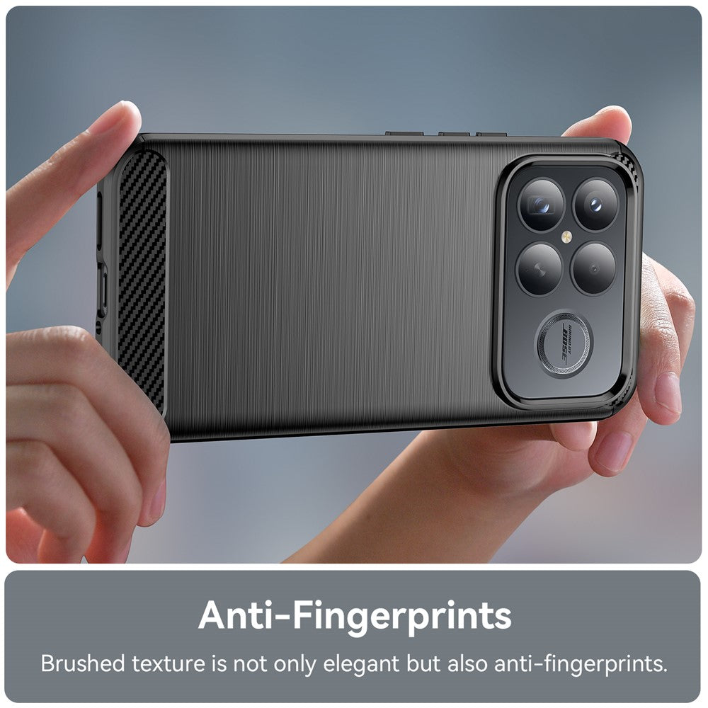 Futrola za Xiaomi Poco F8 Ultra, Techsuit, Karbon, Crna