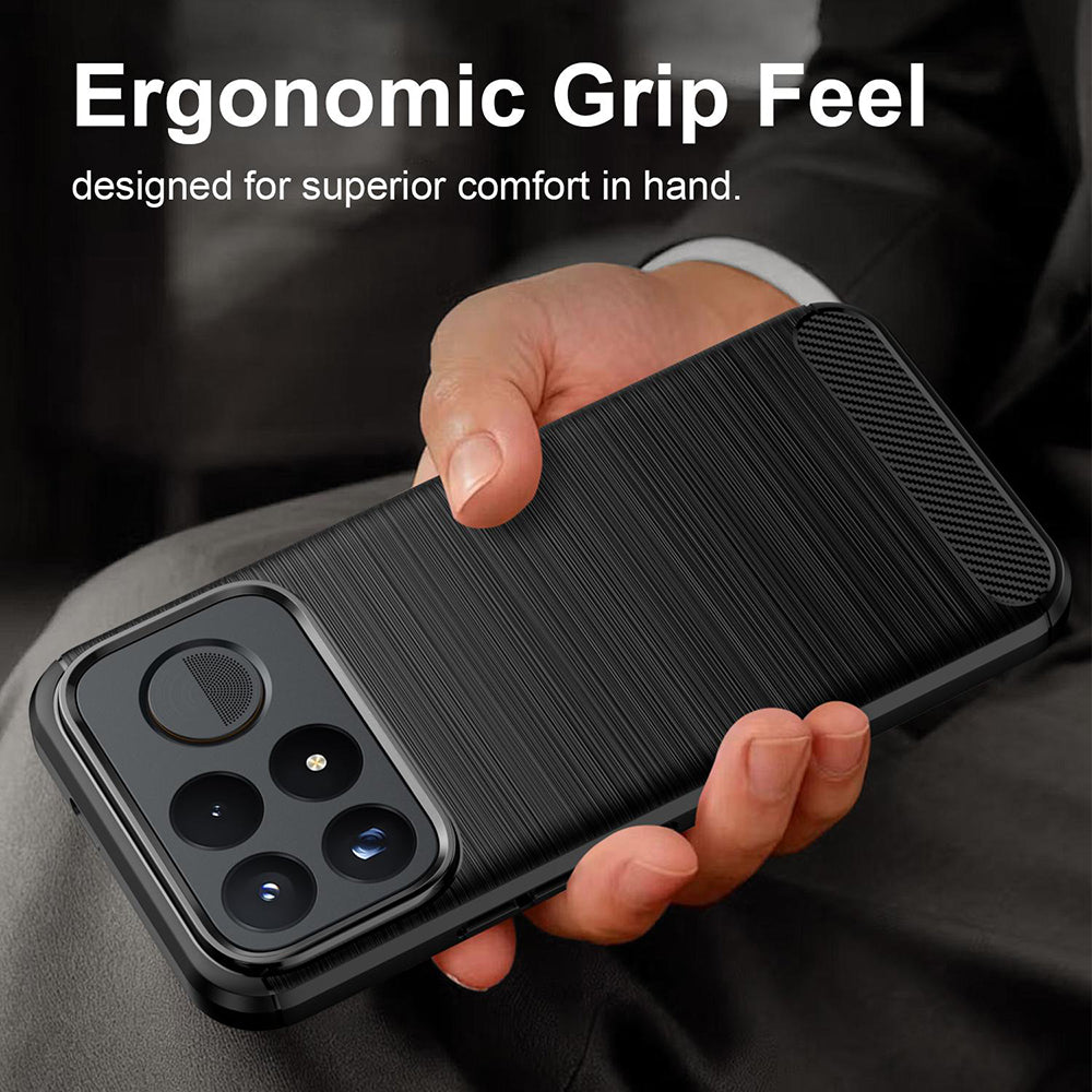 Futrola za Xiaomi Poco F9 Pro, Techsuit, Karbon, Crna