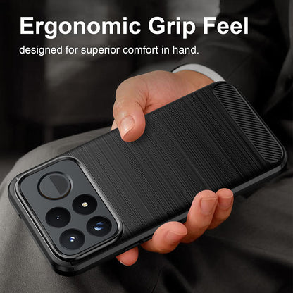 Futrola za Xiaomi Poco F9 Pro, Techsuit, Karbon, Crna