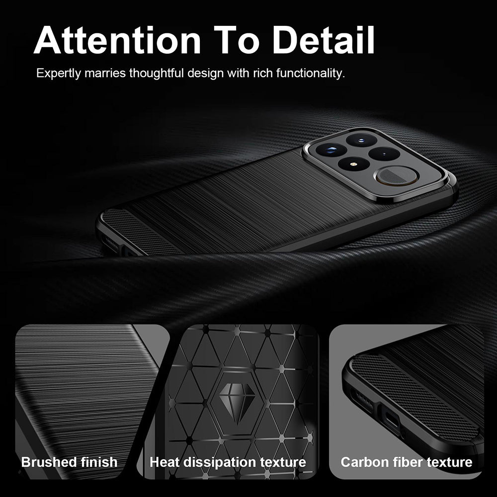 Futrola za Xiaomi Poco F9 Pro, Techsuit, Karbon, Crna