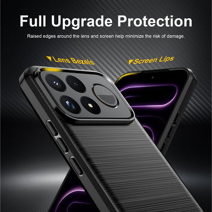 Futrola za Xiaomi Poco F9 Pro, Techsuit, Karbon, Crna