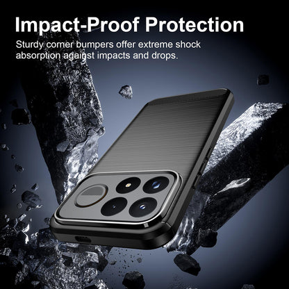 Futrola za Xiaomi Poco F9 Pro, Techsuit, Karbon, Crna