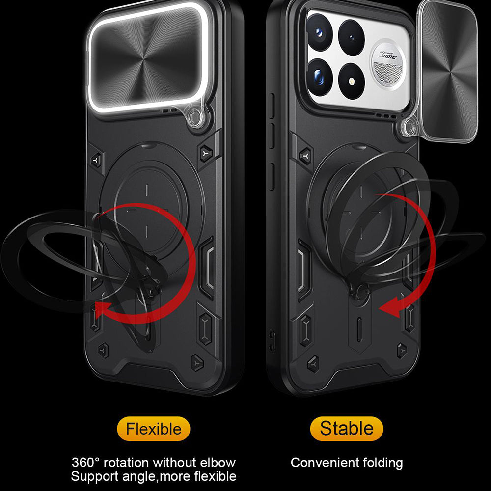 Maska za Xiaomi Poco F9 Ultra, Techsuit, CamGuard Pro, crna