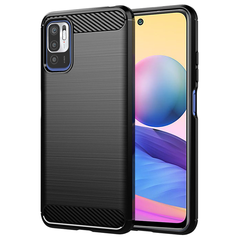 Futrola za Xiaomi Poco M3 Pro 5G / Redmi Note 10 5G, Techsuit, Karbon, Crna