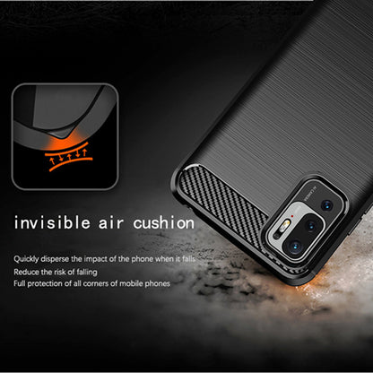 Futrola za Xiaomi Poco M3 Pro 5G / Redmi Note 10 5G, Techsuit, Karbon, Crna