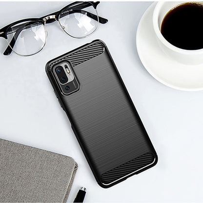 Futrola za Xiaomi Poco M3 Pro 5G / Redmi Note 10 5G, Techsuit, Karbon, Crna