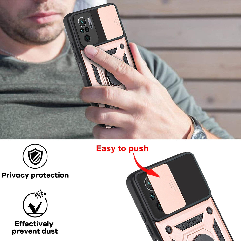 Futrola za Xiaomi Poco M5s / Redmi Note 10S / Note 10, Techsuit, CamShield, Crna