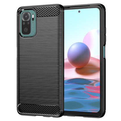 Futrola za Xiaomi Poco M5s / Redmi Note 10S / Note 10, Techsuit, Karbon, Crna