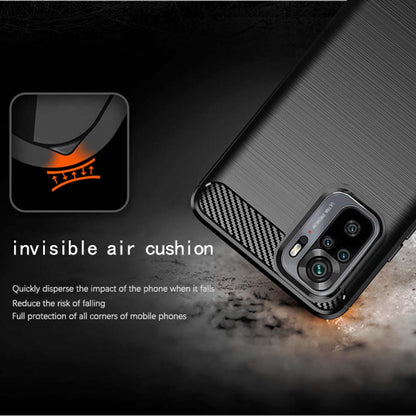 Futrola za Xiaomi Poco M5s / Redmi Note 10S / Note 10, Techsuit, Karbon, Crna