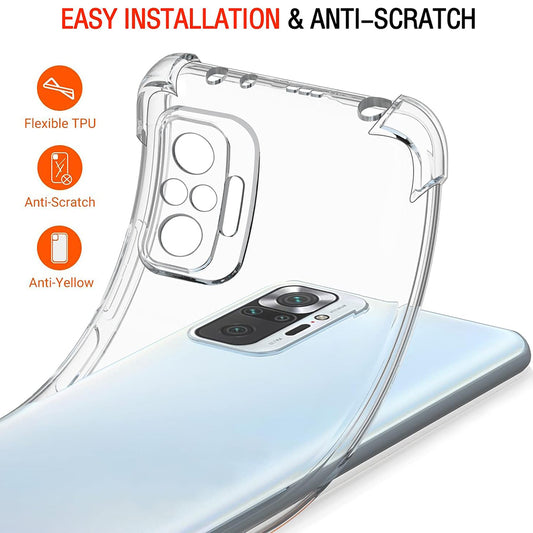 Futrola za Xiaomi Poco M5s / Redmi Note 10S / Note 10, Techsuit, Shockproof Clear, Providna