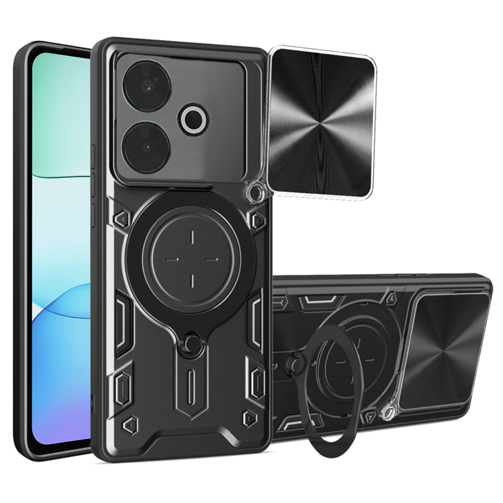 Futrola za Xiaomi Poco M6 4G / Redmi 13, Techsuit, CamGuard Pro, Crna