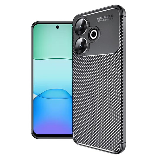 Futrola za Xiaomi Poco M6 4G / Redmi 13, Techsuit, CarbonFiber, Crna