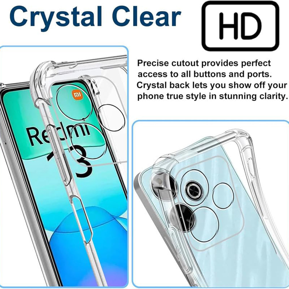Futrola za Xiaomi Poco M6 4G / Redmi 13, Techsuit, Shockproof Clear, Providna