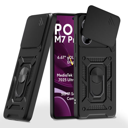 Futrola za Xiaomi Poco M7 Pro 5G, Techsuit, CamShield, Crna