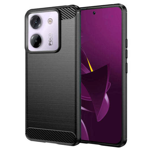 Futrola za Xiaomi Poco M7 Pro 5G, Techsuit, Karbon, Crna
