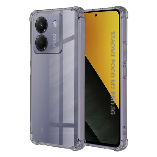Futrola za Xiaomi Poco M7 Pro 5G, Techsuit, Shockproof Clear, Dimljena