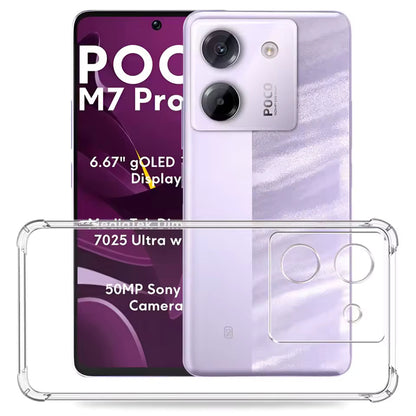 Futrola za Xiaomi Poco M7 Pro 5G, Techsuit, Shockproof Clear, Providna