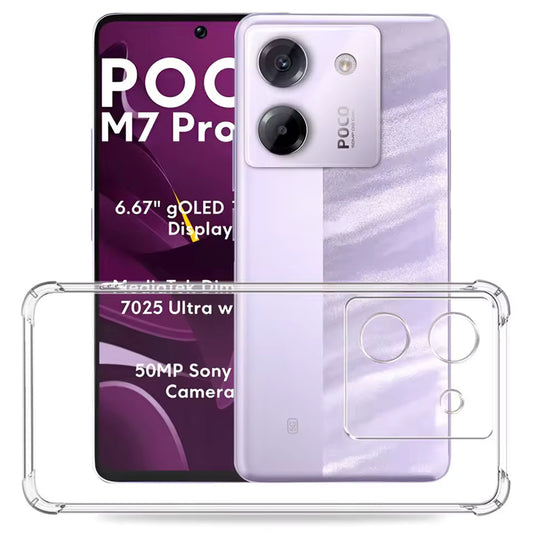 Futrola za Xiaomi Poco M7 Pro 5G, Techsuit, Shockproof Clear, Providna