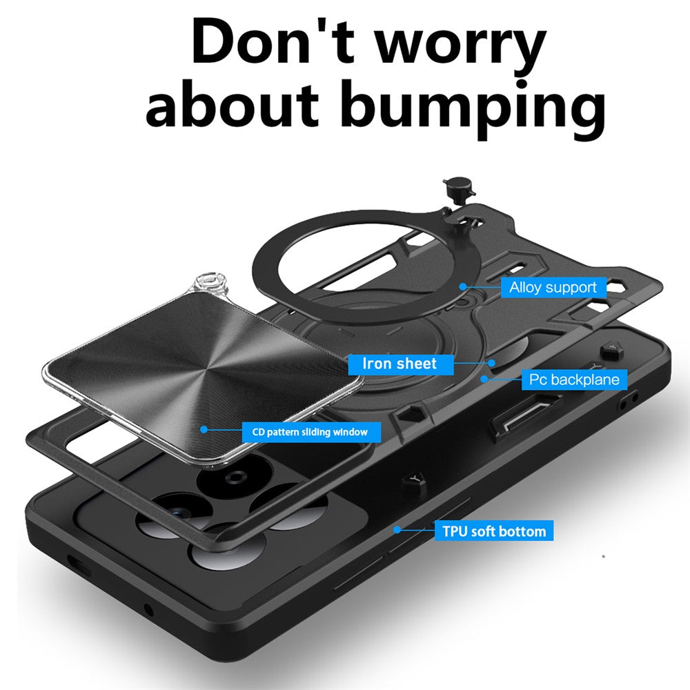 Futrola za Xiaomi Poco M8 Pro / Redmi Note 15 Pro+ 5G, Techsuit, CamGuard Pro, Crvena