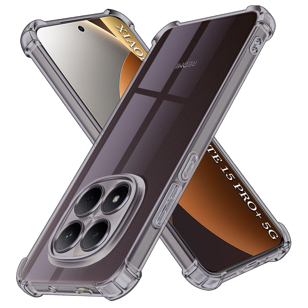 Futrola za Xiaomi Poco M8 Pro / Redmi Note 15 Pro+ 5G, Techsuit, Shockproof Clear, Crna