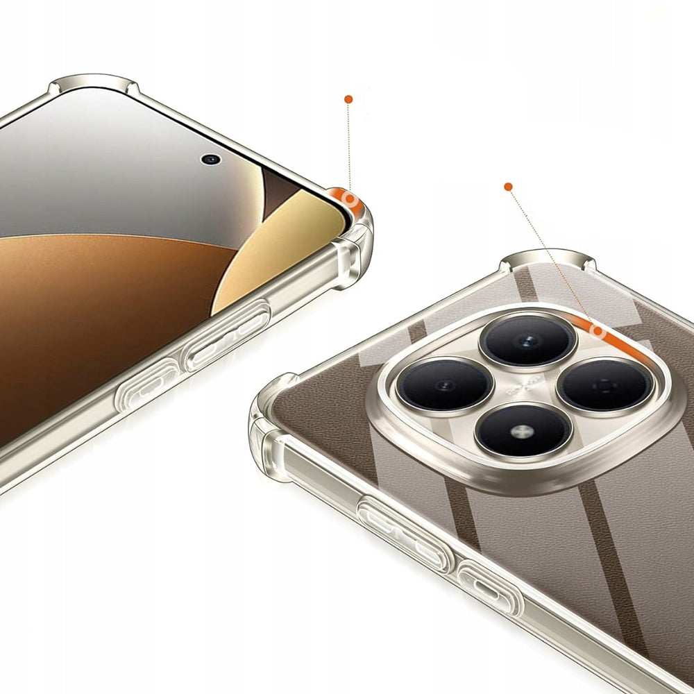 Futrola za Xiaomi Poco M8 Pro / Redmi Note 15 Pro+ 5G, Techsuit, Shockproof Clear, Transparentna