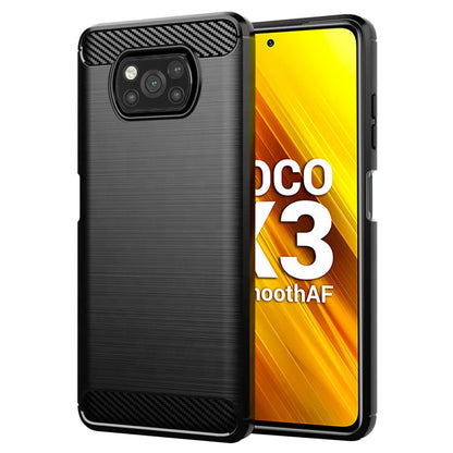 Futrola za Xiaomi Poco X3 Pro / X3 NFC / X3, Techsuit, Karbon, Crna