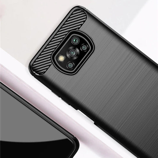 Futrola za Xiaomi Poco X3 Pro / X3 NFC / X3, Techsuit, Karbon, Crna