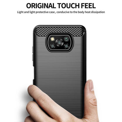 Futrola za Xiaomi Poco X3 Pro / X3 NFC / X3, Techsuit, Karbon, Crna